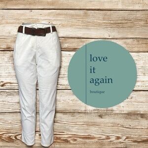 Eileen Fisher Linen Blend High Rise Pants Size Medium